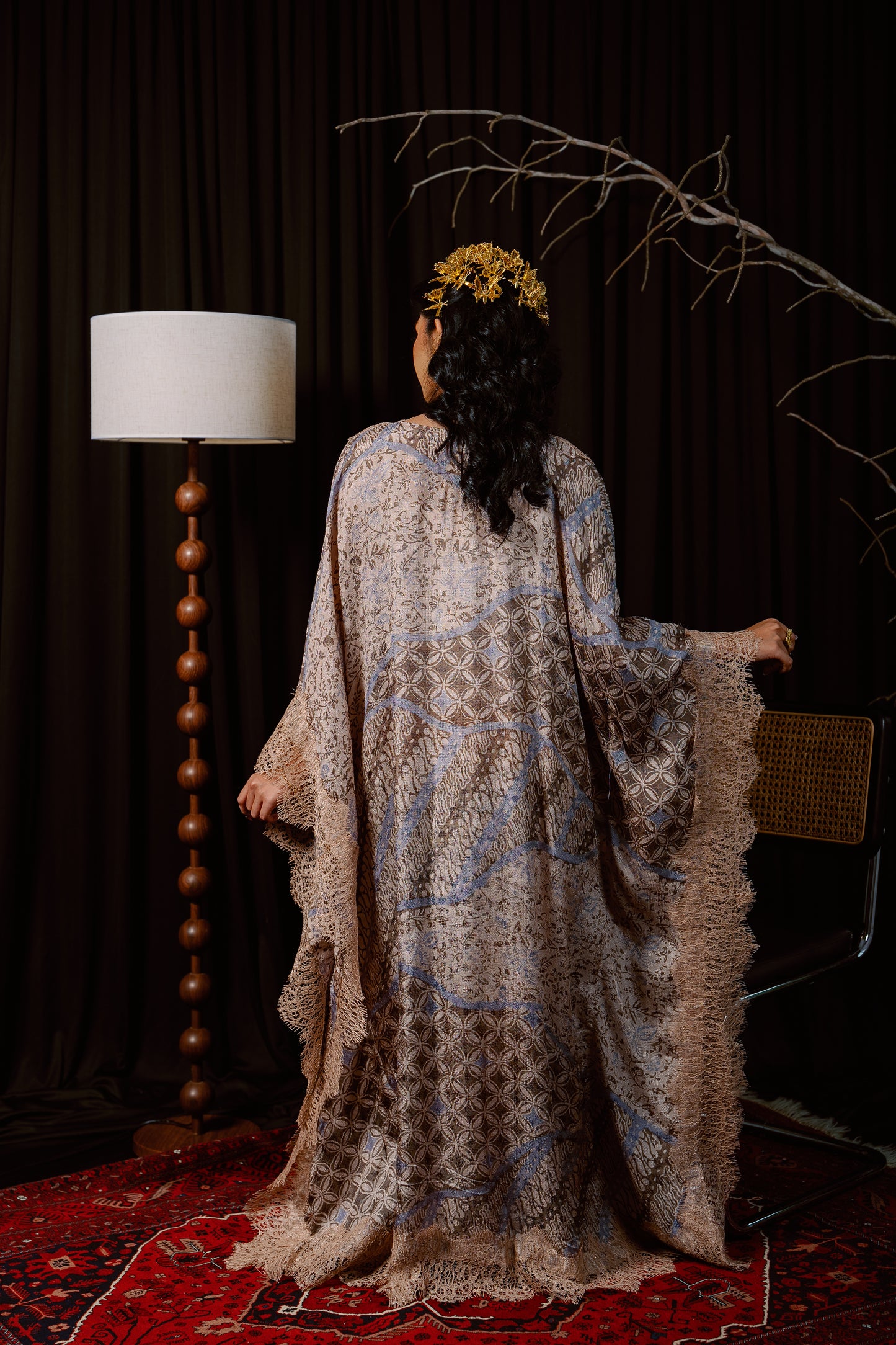 Ratnasari Kaftan in Olive Green