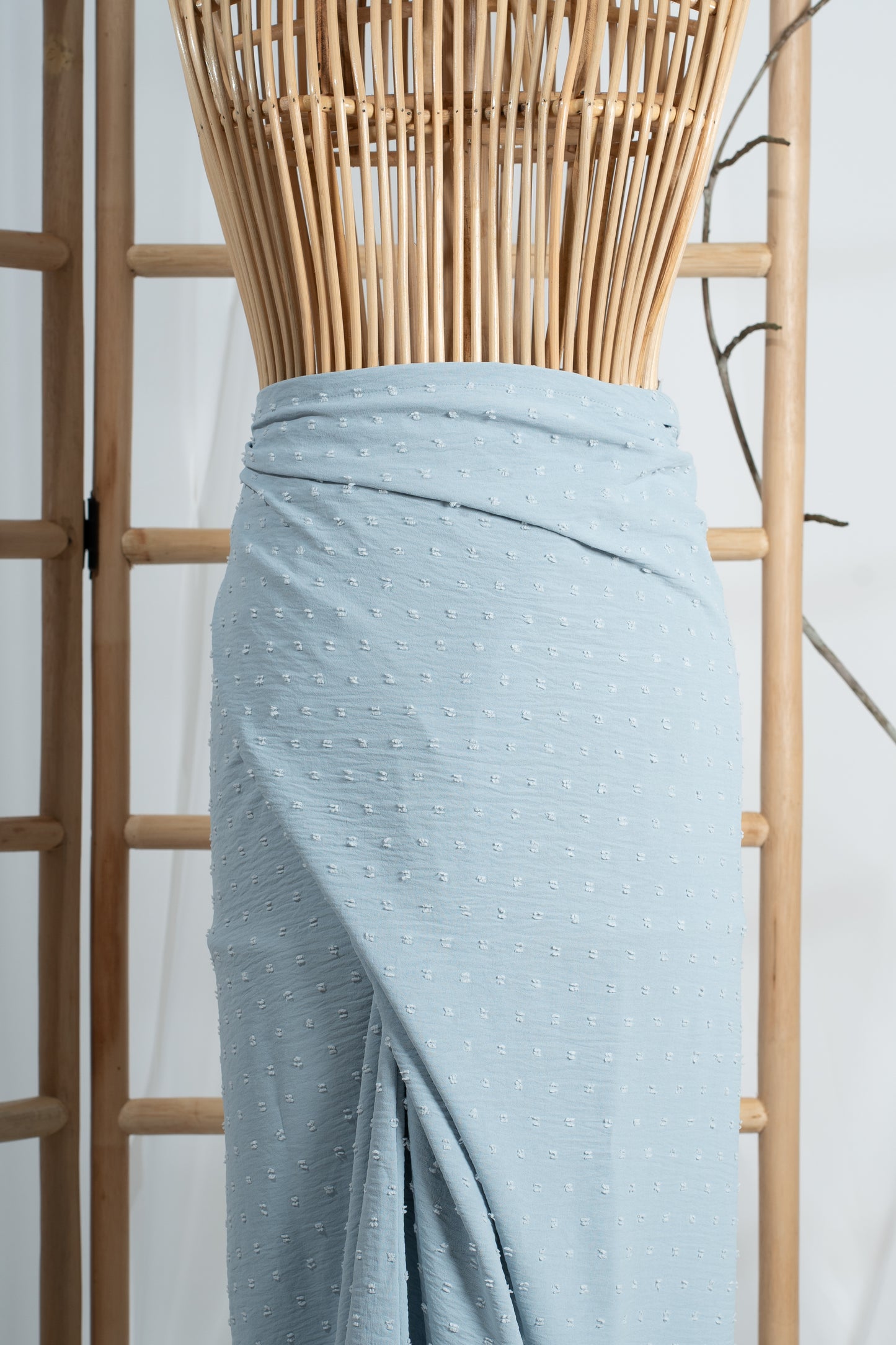 Seri Non-Slit Instant Textured Pareo in Light Blue