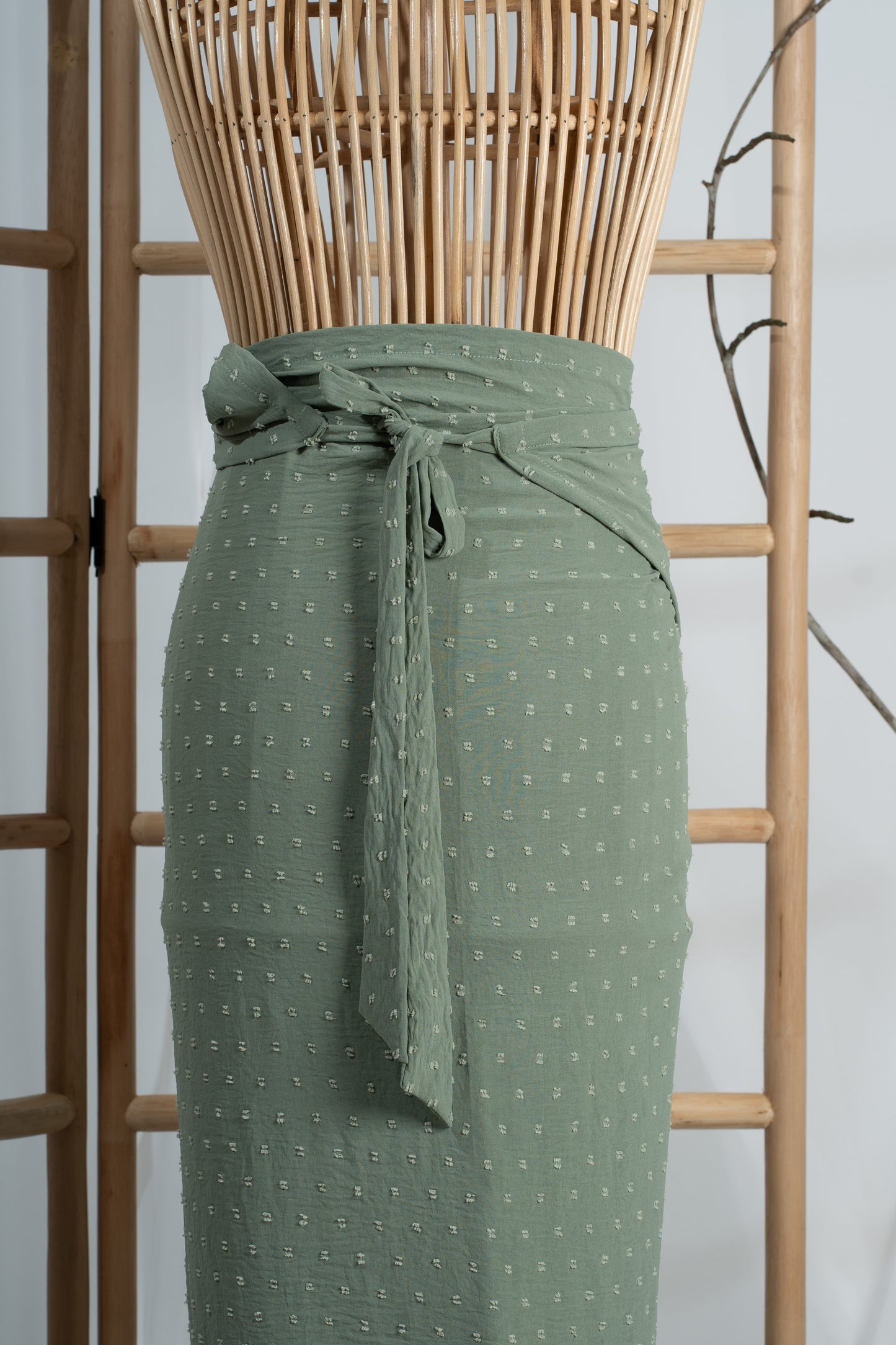 Seri Non-Slit Instant Textured Pareo in Green