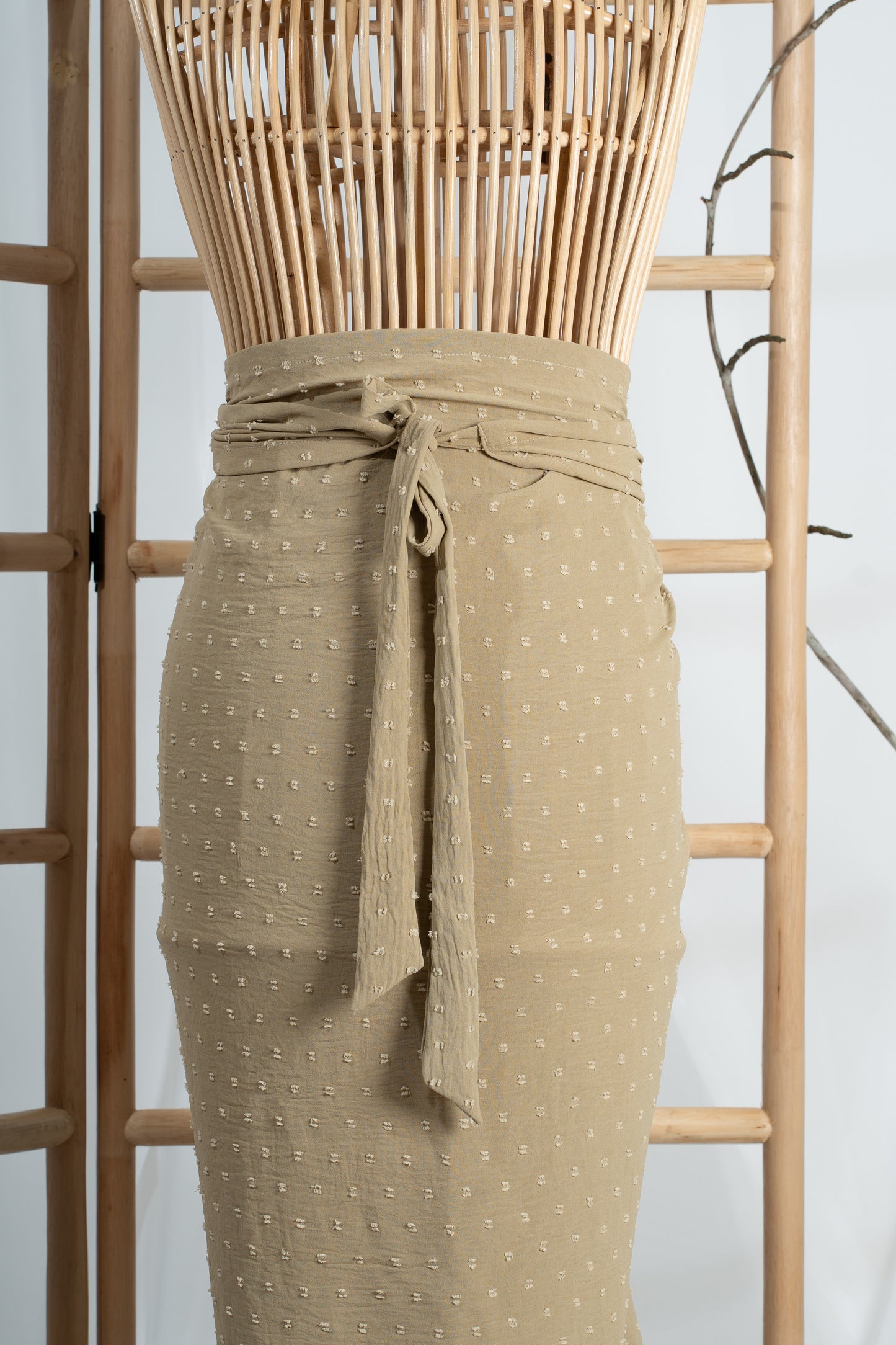 Seri Non-Slit Instant Textured Pareo in Toffee