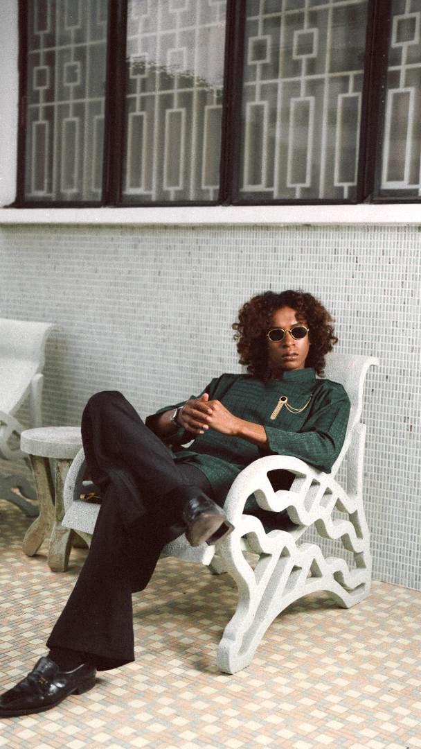 Abadi Janggan Unisex Boxy Top in Green