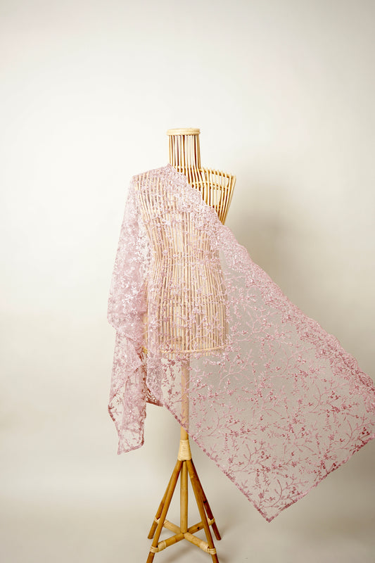 Rimba Sekar Selendang in Soft Pink