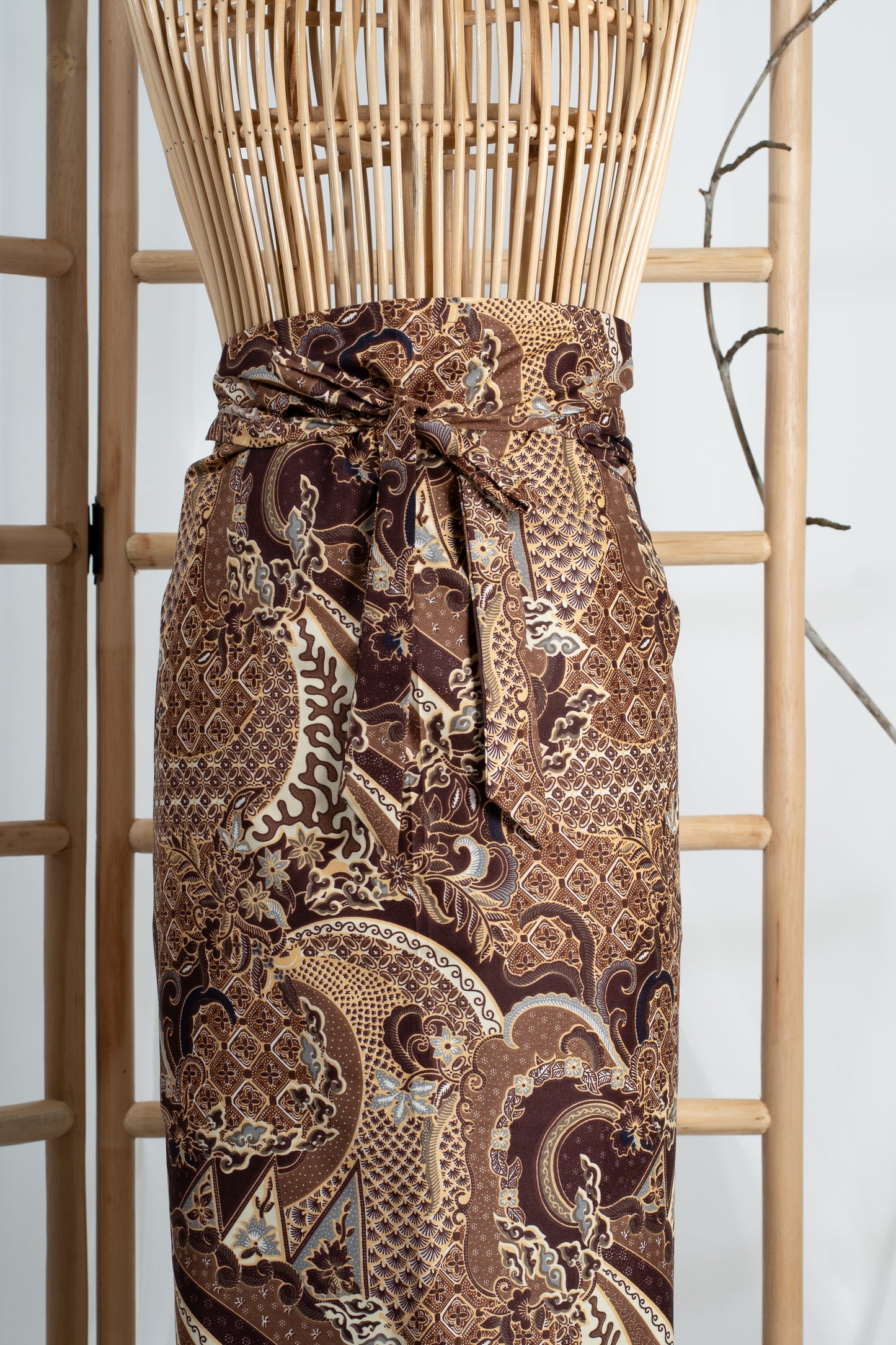 Gemersik Non-Slit Instant Batik Pareo in Brown