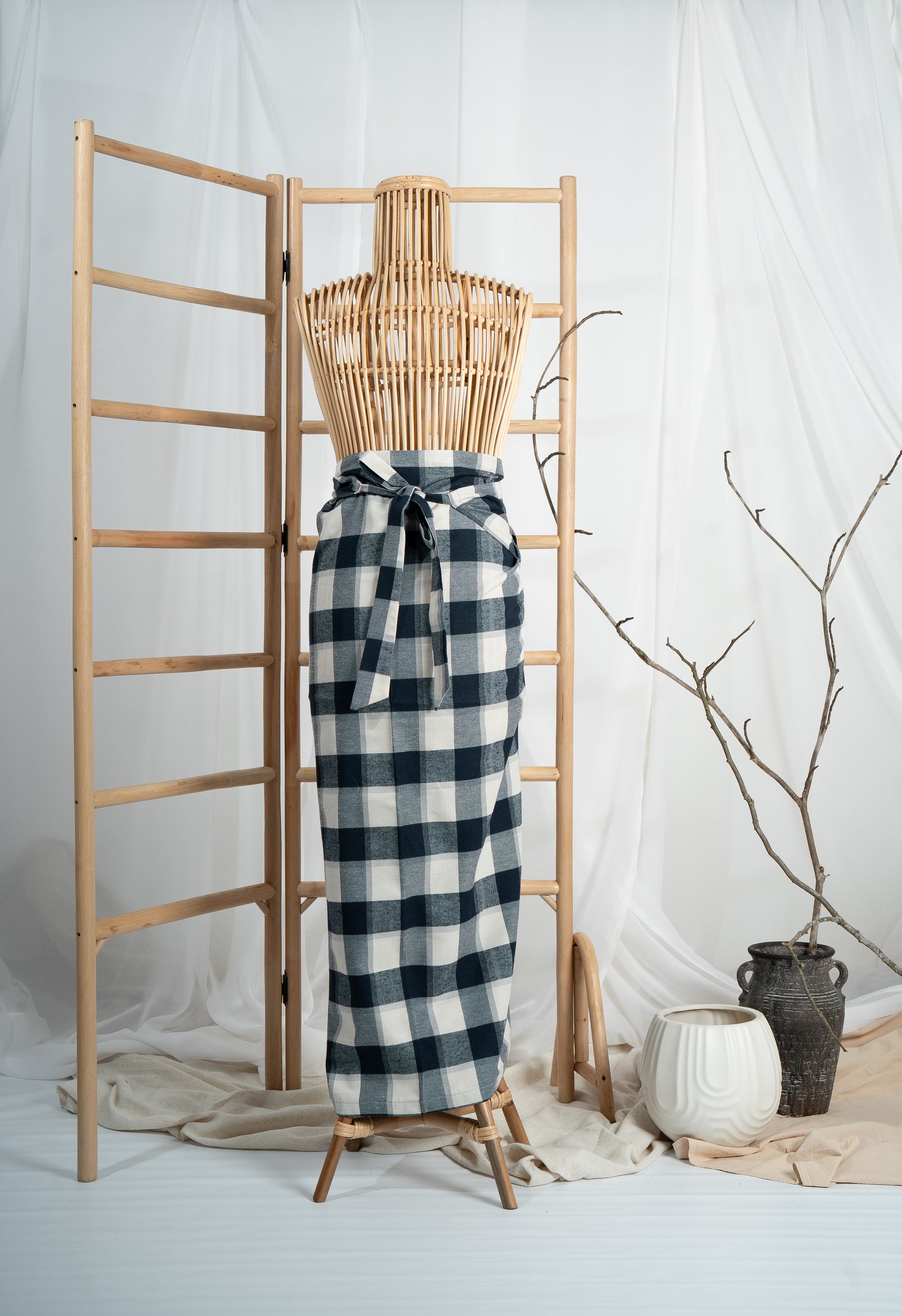 Sejiwa Non-Slit Instant Pareo in Checkered